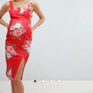 Floral maternity dress